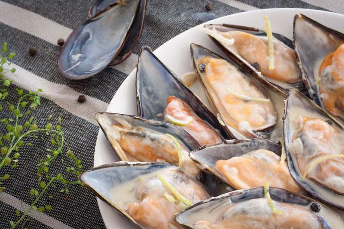 Mejillones cítricos a baja temperatura